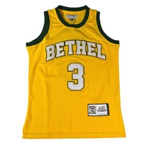 Authentic Classics Allen Iverson‎ Bethel High School Jersey Yellow Green XS New